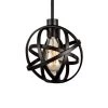 Gammon 12 in. 1-Light Indoor Black Pendant Lamp with Light Kit by Warehouse of Tiffany -Warehouse of Tiffany Shop black warehouse of tiffany chandeliers p1720 1 64 1000