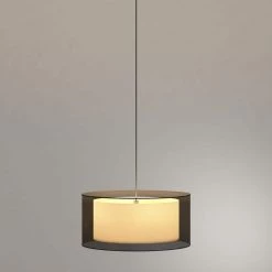 Fabiola 3-Light Black Brown Hanging Chandelier with Fabric Shade by Warehouse of Tiffany -Warehouse of Tiffany Shop black warehouse of tiffany chandeliers rl1063 4f 1000