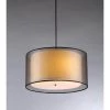 Fabiola 3-Light Black Brown Hanging Chandelier with Fabric Shade by Warehouse of Tiffany -Warehouse of Tiffany Shop black warehouse of tiffany chandeliers rl1063 64 1000