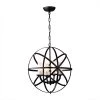 Mandisa 19 in. 4-Light Indoor Black Chandelier with Light Kit by Warehouse of Tiffany -Warehouse of Tiffany Shop black warehouse of tiffany chandeliers rl8043 64 1000