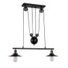 Darleen 9 in. 1-Light Indoor Black Pendant Lamp with Light Kit by Warehouse of Tiffany 1 Darleen 9 in. 1-Light Indoor Black Pendant Lamp with Light Kit by Warehouse of Tiffany -Warehouse of Tiffany Shop black warehouse of tiffany chandeliers wty078 64 1000