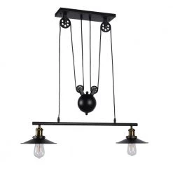 Darleen 9 in. 1-Light Indoor Black Pendant Lamp with Light Kit by Warehouse of Tiffany