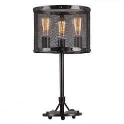 Furolee 18 in. 3-Light Indoor Black Chandelier with Light Kit by Warehouse of Tiffany