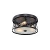 Sheela 8 in. 3-Light Indoor Matte Black Finish Flush Mount Lamp with Light Kit by Warehouse of Tiffany -Warehouse of Tiffany Shop black warehouse of tiffany flush mount lights cm202 3mb 64 1000