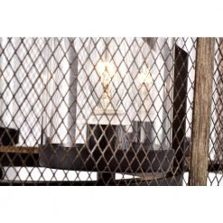 Adrian 15 in. 4-Light Black Indoor Semi-Flush Mount with Light Kit by Warehouse of Tiffany -Warehouse of Tiffany Shop black warehouse of tiffany flush mount lights mx11 4 4f 1000