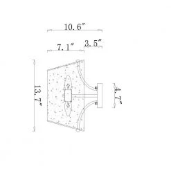 Ambrose 11 in. 3-Light Black Indoor Semi-Flush Mount with Light Kit by Warehouse of Tiffany -Warehouse of Tiffany Shop black warehouse of tiffany flush mount lights mx25 3 44 1000