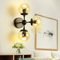 Sadette 3-Light Black Wall Sconce Light by Warehouse of Tiffany -Warehouse of Tiffany Shop black warehouse of tiffany wall sconces ld5043 31 1000