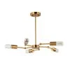 Yuyor 28.5 in. 5-Light Indoor Brass Chandelier with Light Kit by Warehouse of Tiffany