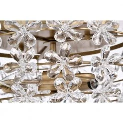 Wiktor 14 in. 3-Light Indoor Brass Flush Mount Ceiling Light with Light Kit by Warehouse of Tiffany -Warehouse of Tiffany Shop brass warehouse of tiffany flush mount lights imc839 3 44 1000