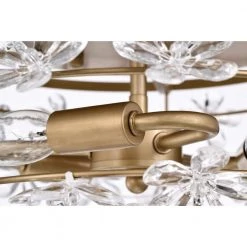 Wiktor 14 in. 3-Light Indoor Brass Flush Mount Ceiling Light with Light Kit by Warehouse of Tiffany -Warehouse of Tiffany Shop brass warehouse of tiffany flush mount lights imc839 3 fa 1000