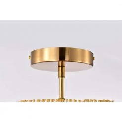 Lucilla 15 in. Natural Rattan Semi Flush Mount 3-Light by Warehouse of Tiffany -Warehouse of Tiffany Shop brass warehouse of tiffany flush mount lights mx55 3 1f 1000