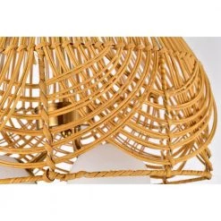 Lucilla 15 in. Natural Rattan Semi Flush Mount 3-Light by Warehouse of Tiffany -Warehouse of Tiffany Shop brass warehouse of tiffany flush mount lights mx55 3 44 1000