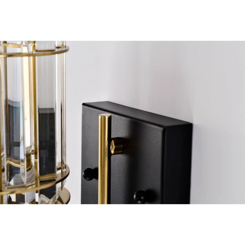 Aitana 5 in. 1-Light Indoor Brass Finish Wall Sconce with Light Kit by Warehouse of Tiffany 7 Aitana 5 in. 1-Light Indoor Brass Finish Wall Sconce with Light Kit by Warehouse of Tiffany - Image 5