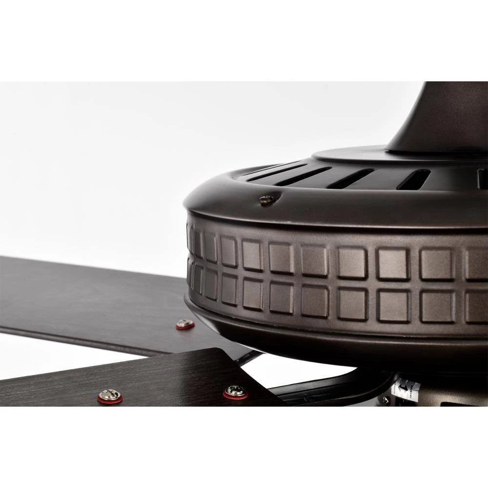 Cadence 52 in. Oil Rubbed Bronze 2-Light, 5 Blades Lighted Ceiling Fan with Remort by Warehouse of Tiffany 4 Cadence 52 in. Oil Rubbed Bronze 2-Light, 5 Blades Lighted Ceiling Fan with Remort by Warehouse of Tiffany - Image 2