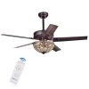 Catalina 48 in. Bronze Indoor Remote Controlled Ceiling Fan with Light Kit by Warehouse of Tiffany 1 Catalina 48 in. Bronze Indoor Remote Controlled Ceiling Fan with Light Kit by Warehouse of Tiffany -Warehouse of Tiffany Shop bronze warehouse of tiffany ceiling fans with lights cfl 8111remo ab 64 1000