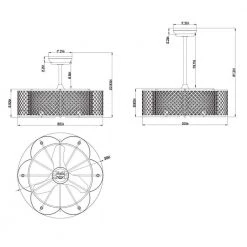 Linza 30 in. Indoor Rustic Bronze Remote Controlled Fandelier Ceiling Fan with Light Kit by Warehouse of Tiffany 9 Linza 30 in. Indoor Rustic Bronze Remote Controlled Fandelier Ceiling Fan with Light Kit by Warehouse of Tiffany -Warehouse of Tiffany Shop bronze warehouse of tiffany ceiling fans with lights cfl 8421rb 4f 1000