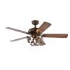 Paz 52 in. Bronze Indoor Remote Controlled Ceiling Fan with Light Kit by Warehouse of Tiffany -Warehouse of Tiffany Shop bronze warehouse of tiffany ceiling fans with lights cfl 8446remo sb 64 1000
