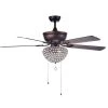 Swarna 52 in. Indoor Bronze Ceiling Fan with Light kit by Warehouse of Tiffany -Warehouse of Tiffany Shop bronze warehouse of tiffany ceiling fans with lights cfl8176ab 64 1000