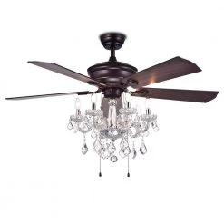 Havorand 52 in. Indoor Bronze Ceiling Fan with Light Kit by Warehouse of Tiffany