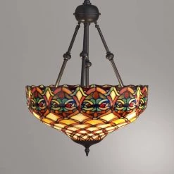 Tiffany-style Ariel 2 - Light Bronze Finish Hanging Pendant Light by Warehouse of Tiffany -Warehouse of Tiffany Shop bronze warehouse of tiffany chandeliers 16099revhan 40 1000