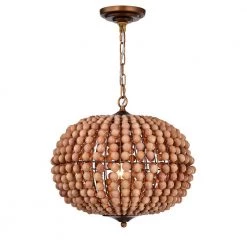 Swere 15 in. 3-Light Indoor Bronze Chandelier by Warehouse of Tiffany