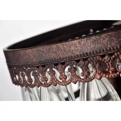 Eresu 3-Light Antique Copper Chadnelier by Warehouse of Tiffany -Warehouse of Tiffany Shop bronze warehouse of tiffany chandeliers imp30a 3ac fa 1000