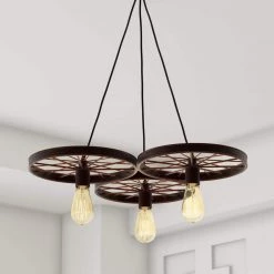 Serapiko 10 in. 3-Light Antique Bronze Edison Chandelier by Warehouse of Tiffany -Warehouse of Tiffany Shop bronze warehouse of tiffany chandeliers ld40893 1d 1000