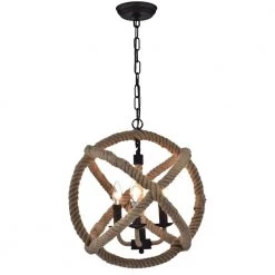Twirlie 20 in. 3-Light Indoor Bronze Chandelier with Light Kit by Warehouse of Tiffany