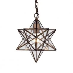 Minkar 14 in. 1-Light Indoor Bronze Pendant Lamp Chandelier with Light Kit by Warehouse of Tiffany