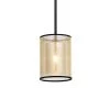 Corman 1-Light Bronze Pendant with Fabric Shade by Warehouse of Tiffany -Warehouse of Tiffany Shop bronze warehouse of tiffany chandeliers rl8198p orb 64 1000