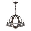 Lovi 23 in. 6-Light Indoor Bronze Pendant Lamp with Light Kit by Warehouse of Tiffany -Warehouse of Tiffany Shop bronze warehouse of tiffany chandeliers rl8239ab 64 1000