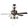 Firtha 52 in. Indoor Bronze Finsh Hand Pull Chain Ceiling Fan with Light Kit by Warehouse of Tiffany 1 Firtha 52 in. Indoor Bronze Finsh Hand Pull Chain Ceiling Fan with Light Kit by Warehouse of Tiffany -Warehouse of Tiffany Shop bronze warehouse of tiffany flush mount lights cfl 8211ab 64 1000