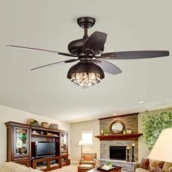 Fredix 52 in. Indoor Bronze Finsh Remote Controlled Ceiling Fan with Light Kit by Warehouse of Tiffany 7 Fredix 52 in. Indoor Bronze Finsh Remote Controlled Ceiling Fan with Light Kit by Warehouse of Tiffany -Warehouse of Tiffany Shop bronze warehouse of tiffany flush mount lights cfl 8334remo 31 1000