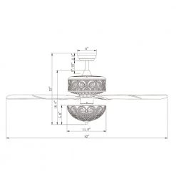 Boot 52 in. Indoor Bronze Finsh Remote Controlled Ceiling Fan with Light Kit by Warehouse of Tiffany -Warehouse of Tiffany Shop bronze warehouse of tiffany flush mount lights cfl 8370remo rb 4f 1000