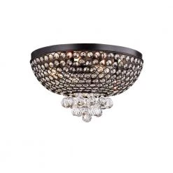 Drimil 7 in. 4-Light Indoor Bronze Finish Chandelier with Light Kit by Warehouse of Tiffany