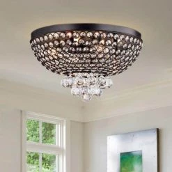 Drimil 7 in. 4-Light Indoor Bronze Finish Chandelier with Light Kit by Warehouse of Tiffany -Warehouse of Tiffany Shop bronze warehouse of tiffany flush mount lights rl8184bl c3 1000