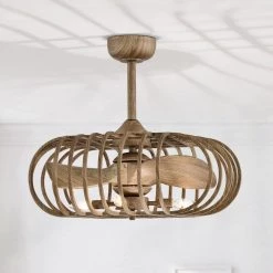 Oren 26 in. 4-Light Indoor Faux Wood Grain Finish Ceiling Fan with Light Kit by Warehouse of Tiffany