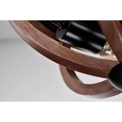 Fanalla 13 in. 2-Light Indoor Brown Faux Wood Grain Flush Mount with Light Kit by Warehouse of Tiffany -Warehouse of Tiffany Shop brown faux wood grain warehouse of tiffany flush mount lights 2041 2fm fa 1000