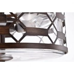 Dillon 52 in. 3-Light Indoor Brown Faux Wood Grain Finish Ceiling Fan with Light Kit by Warehouse of Tiffany -Warehouse of Tiffany Shop brown warehouse of tiffany ceiling fans with lights cfl 8496remo br fa 1000