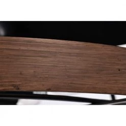 Isla 26 in. 6-Light Indoor Matte Black and Brown Faux Wood Grain Finish Ceiling Fan with Light Kit by Warehouse of Tiffany -Warehouse of Tiffany Shop brown warehouse of tiffany ceiling fans with lights dy07y07bw 44 1000