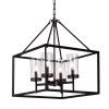 Anson 20 in. 4-Light Indoor Coffee Bean Finish Pendant Lamp Chandelier with Light Kit by Warehouse of Tiffany