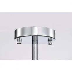 Amelia 16 in. Crystal Shade Semi Flush Mount 3-Light by Warehouse of Tiffany -Warehouse of Tiffany Shop chrome and faux wood grain warehouse of tiffany flush mount lights cd034 3ic 1f 1000