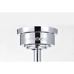 Caderina 52 in. 4-Light Chrome Finished 5 Blades Ceiling Fan with Remote by Warehouse of Tiffany -Warehouse of Tiffany Shop chrome warehouse of tiffany ceiling fans with lights al03p01ch 1f 1000