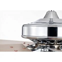 Caderina 52 in. 4-Light Chrome Finished 5 Blades Ceiling Fan with Remote by Warehouse of Tiffany -Warehouse of Tiffany Shop chrome warehouse of tiffany ceiling fans with lights al03p01ch a0 1000