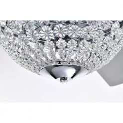 Itzel 52 in. 2-Light Indoor Chrome Finish Chandelier with Light Kit by Warehouse of Tiffany -Warehouse of Tiffany Shop chrome warehouse of tiffany ceiling fans with lights aw01w03cr 1d 1000