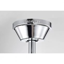 Turner 52 in. 3-Light Indoor Chrome Ceiling Fan with Light Kit and Remote by Warehouse of Tiffany -Warehouse of Tiffany Shop chrome warehouse of tiffany ceiling fans with lights ay12y12cr 1f 1000