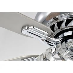 Turner 52 in. 3-Light Indoor Chrome Ceiling Fan with Light Kit and Remote by Warehouse of Tiffany -Warehouse of Tiffany Shop chrome warehouse of tiffany ceiling fans with lights ay12y12cr 44 1000