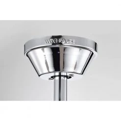 Araceli 52 in. 3-Light Indoor Chrome Ceiling Fan with Light Kit and Remote by Warehouse of Tiffany -Warehouse of Tiffany Shop chrome warehouse of tiffany ceiling fans with lights ay15y15cr 4f 1000