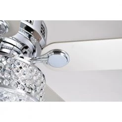 Callen 52 in. 3-Light Indoor Chrome Finish Ceiling Fan with Light Kit by Warehouse of Tiffany 18 Callen 52 in. 3-Light Indoor Chrome Finish Ceiling Fan with Light Kit by Warehouse of Tiffany -Warehouse of Tiffany Shop chrome warehouse of tiffany ceiling fans with lights ay16y16cr 44 1000