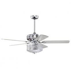 Callen 52 in. 3-Light Indoor Chrome Finish Ceiling Fan with Light Kit by Warehouse of Tiffany 15 Callen 52 in. 3-Light Indoor Chrome Finish Ceiling Fan with Light Kit by Warehouse of Tiffany -Warehouse of Tiffany Shop chrome warehouse of tiffany ceiling fans with lights ay16y16cr c3 1000